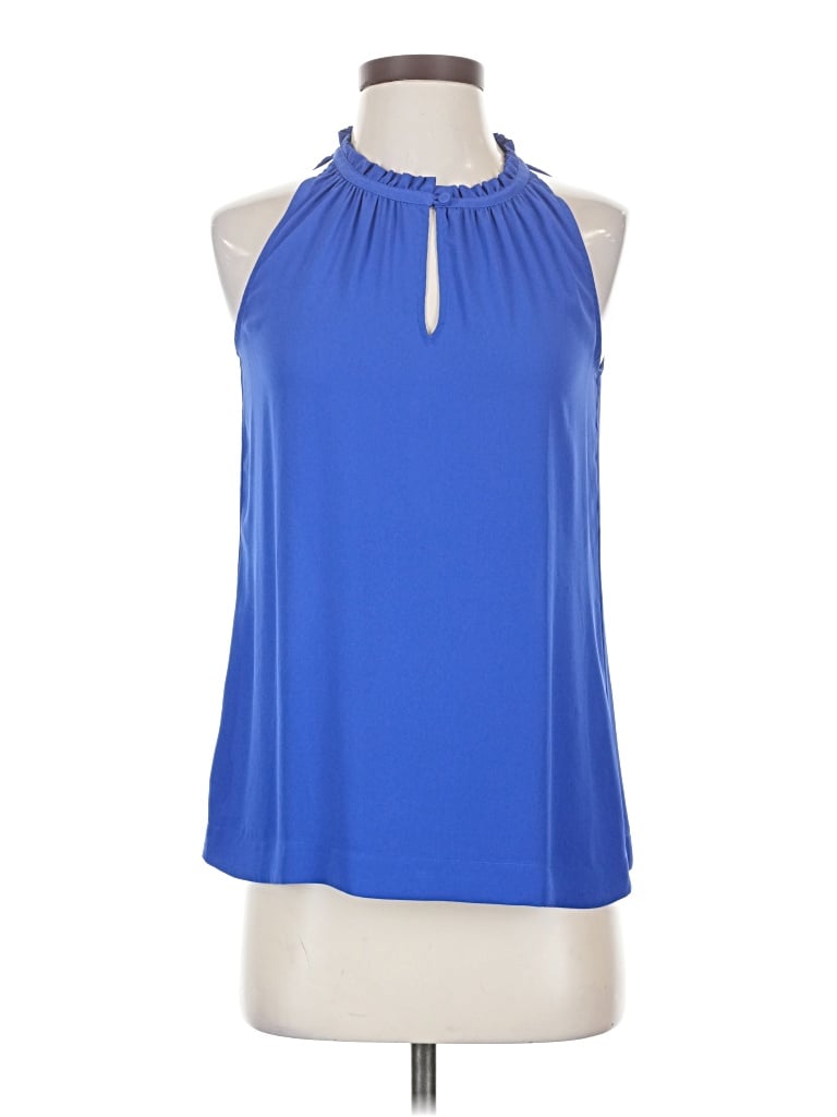 Pre-owned Jcrew Sleeveless Blouse In Blue