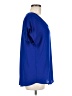 Pleione 100% Polyester Blue Short Sleeve Blouse Size M - photo 4