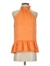 Fab'rik 100% Polyester Orange Sleeveless Blouse Size S - photo 1