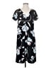 A New Day 100% Polyester Print Black Casual Dress Size XS - photo 1