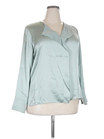 Carlisle Long Sleeve Silk Top (view 1)