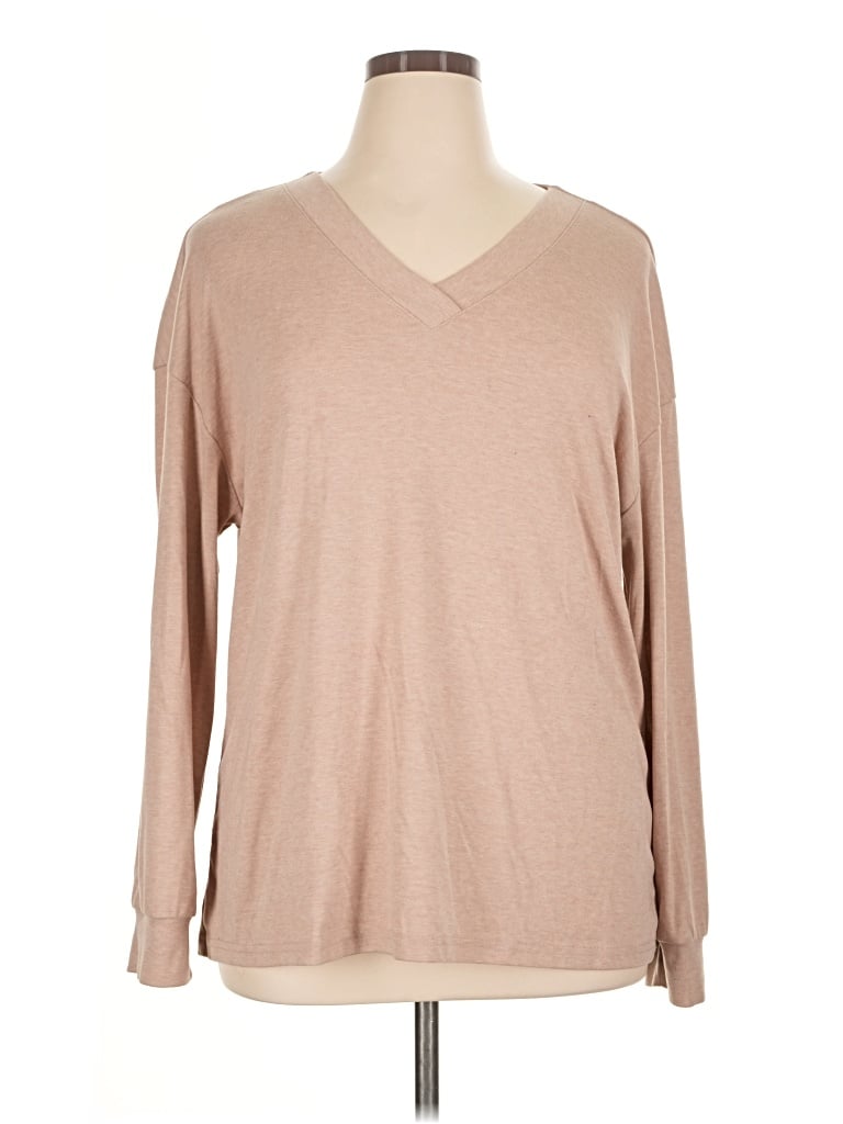 Pre-owned Miholl Long Sleeve T-shirt In Tan