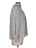 Ann Taylor Animal Print Gray Long Sleeve Blouse Size M - photo 4