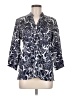 Foxcroft 100% Cotton Blue 3/4 Sleeve Blouse Size 6 - photo 1