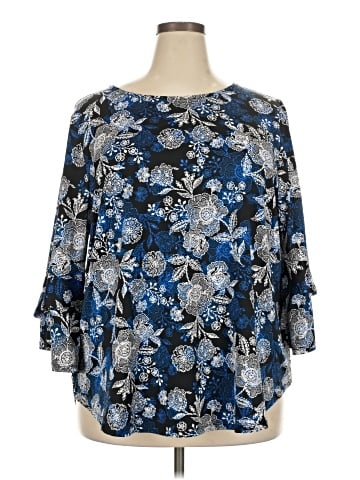 Ruby Rd. 3/4 Sleeve Blouse (view 1)