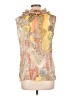 PIANO 100% Polyester Yellow Sleeveless Blouse Size L - photo 2