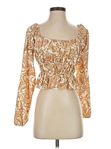 WAYF Long Sleeve Blouse (view 1)
