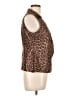Sag Harbor Animal Print Brown Sleeveless Blouse Size 10 - photo 4