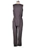 Dex Solid Gray Jumpsuit Size M - photo 2