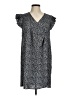 Ranlege 100% Polyester Print Gray Casual Dress Size 6 - photo 1