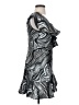 Topshop 100% Polyester Metallic Silver Cocktail Dress Size 4 - photo 4