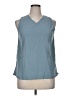 Cupshe 100% Polyester Blue Sleeveless Blouse Size XL - photo 1