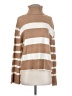 Laundry by Shelli Segal Stripes Tan Turtleneck Sweater Size S - photo 1