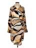 See U Soon 100% Polyester Print Tan Casual Dress Size 2 - photo 1