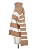 Laundry by Shelli Segal Stripes Tan Turtleneck Sweater Size S - photo 5
