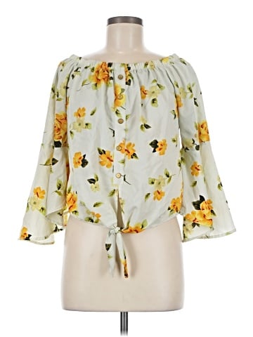 Mileage 3/4 Sleeve Blouse (view 1)