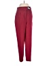 Zara 100% Polyester Solid Burgundy Track Pants Size S - photo 1