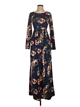 maxi dress size large Black Fit & Flare Plus Size Maxi Dress