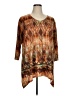 Pleasant Shade Brown 3/4 Sleeve Blouse Size XL - photo 1