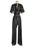 Trixxi Stripes Black Jumpsuit Size M - photo 2
