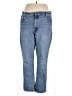 Express Solid Blue Jeans Size 18 - photo 1