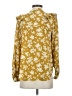Ann Taylor 100% Polyester Gold Long Sleeve Blouse Size XS - photo 2