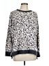 Simply Vera Vera Wang Animal Print Blue Pullover Sweater Size L - photo 1