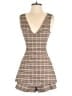 Maje Plaid Brown Romper Size EU (FR) 36 / US 4 - photo 1