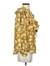 Ann Taylor 100% Polyester Gold Long Sleeve Blouse Size XS - photo 4