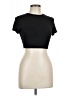 Shein Black Short Sleeve Turtleneck Size L - photo 1
