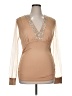 ChicMe Tan Long Sleeve T-Shirt Size XL - photo 1