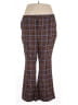 Future Collective Plaid Brown Dress Pants Size 4 (estimated) - photo 1