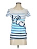 So Nice Stripes Blue Short Sleeve T-Shirt Size S - photo 1