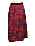 Per Se By Carlisle 100% Polyester Paisley Red Casual Skirt Size 10 - photo 1