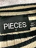 Pieces Stripes Ivory Turtleneck Sweater Size M - photo 7