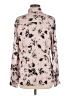 BLANK 100% Polyester Floral Pink Long Sleeve Blouse Size M - photo 2