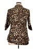 Ninedaily Animal Print Brown 3/4 Sleeve Blouse Size XL - photo 2