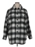 a.n.a. A New Approach 100% Polyester Plaid Gray Fleece Size XL - photo 1