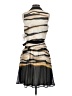 DKNY 100% Polyester Graphic Tan Cocktail Dress Size 2 - photo 2