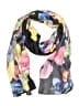 Echo 100% Polyester Floral Black Scarf One size - photo 1