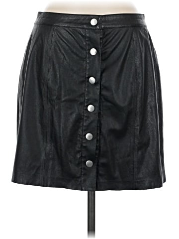 n:Philanthropy Faux Leather Skirt (view 1)