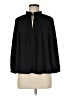 Current Air 100% Polyester Black Long Sleeve Blouse Size M - photo 1