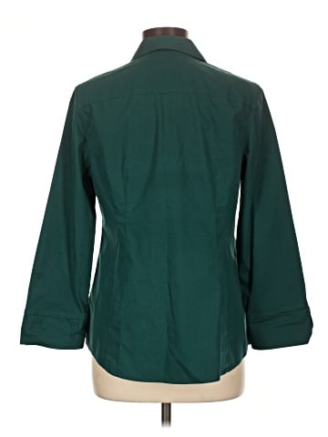 Gold Label Investments 3/4 Sleeve Button-Down Shirt (view 2)
