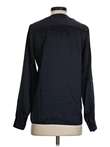 Nili Lotan Long Sleeve Silk Top (view 2)