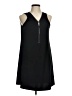 Ariella Solid Black Casual Dress Size M - photo 1