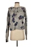 Something Navy Floral Gray Pullover Sweater Size S - photo 1