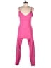 JoyLab Solid Pink Jumpsuit Size L - photo 1