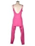 JoyLab Solid Pink Jumpsuit Size L - photo 2