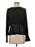 Gracia 100% Polyester Black Long Sleeve Blouse Size S - photo 1