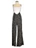 LUCCA 100% Rayon Polka Dots Black Jumpsuit Size M - photo 1